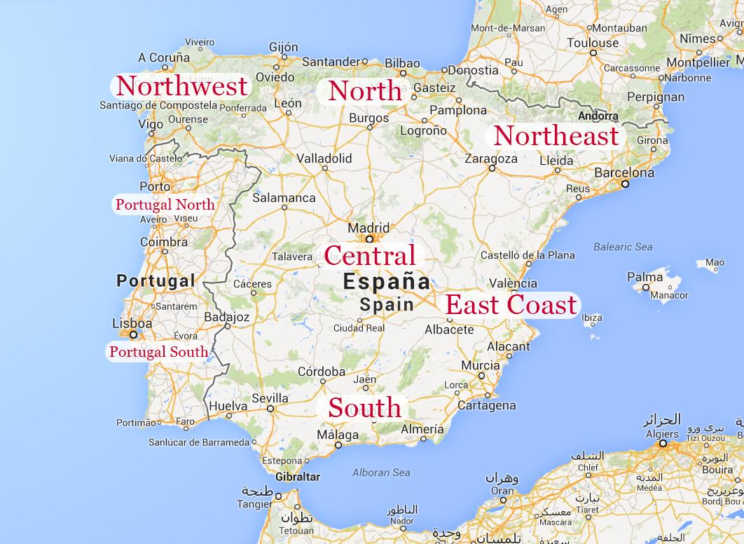 Spanien Karte Küsten : Karte Spanische Küste | creactie