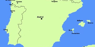 Nord-Spanien-resorts Landkarte