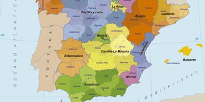 Karte von Spanien und seine Inseln