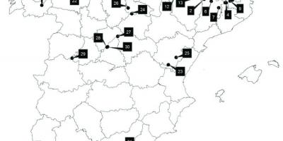 Spanien Skigebiete Karte