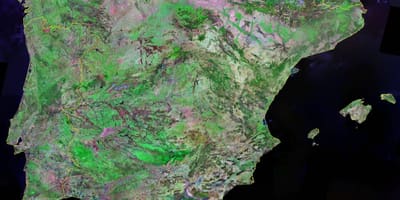 Karte von Spanien satellite